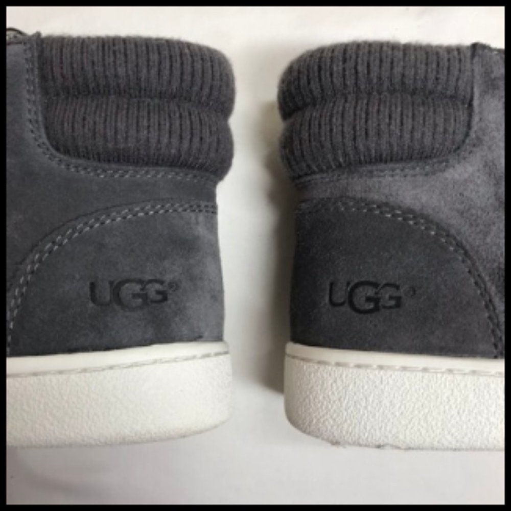 UGG Gray Suede High-Top Sneakers - Picture 2 of 16